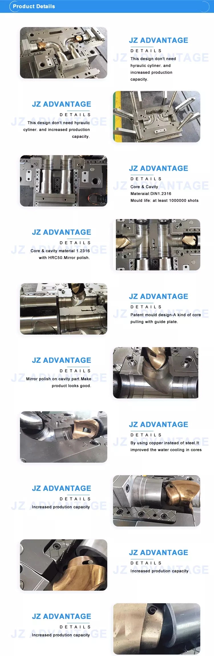 Plastic Injection PPR Water Pipe Fitting Mould in Peru Market