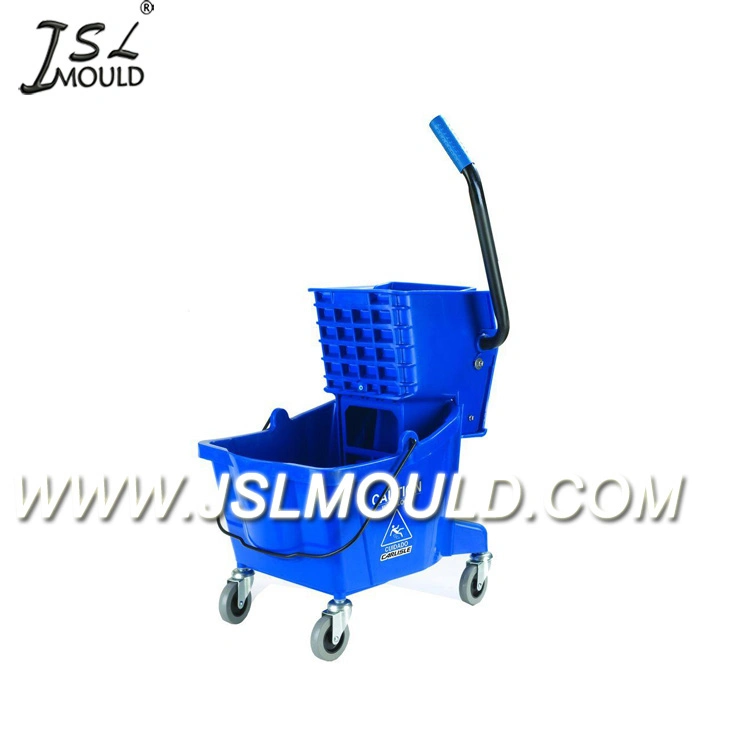 Plastic Commercial Mop Wheeled Wringer Bucket Mold